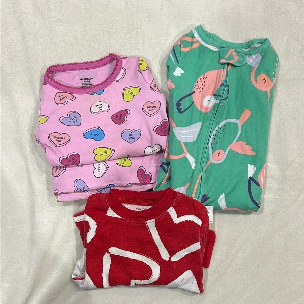 6-12 month baby PJS - has wear